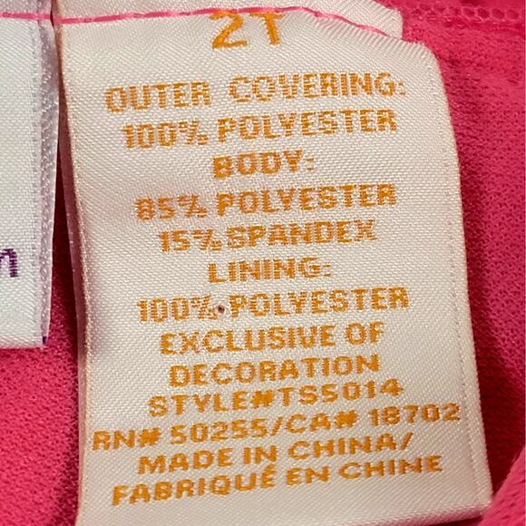 Truly Scrumptious by Heidi Klum Pink Swimsuit Size 2T - Picture 7 of 8